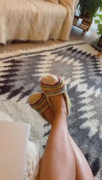 Wool slippers